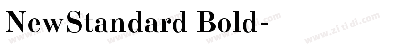 NewStandard Bold字体转换